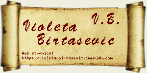 Violeta Birtašević vizit kartica